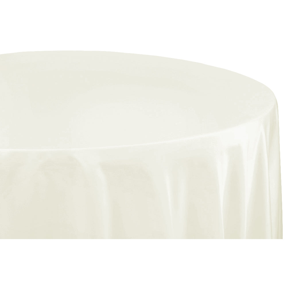 Lamour Satin Round Tablecloth with Seamless Finish