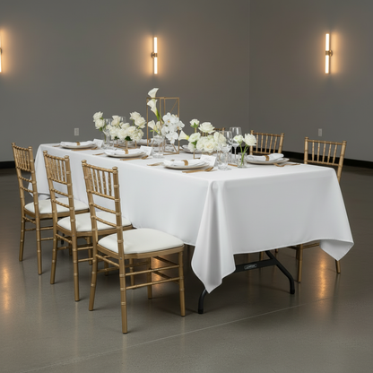 Rectangular Polyester Tablecloth with Seamless Design