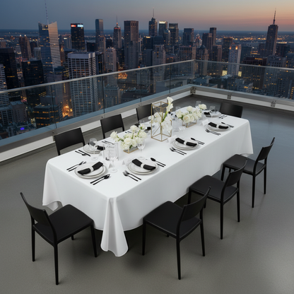 Rectangular Polyester Tablecloth with Seamless Design