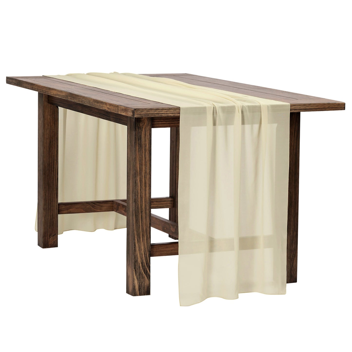 Chiffon Table Runner with Lightweight Sheer Fabric