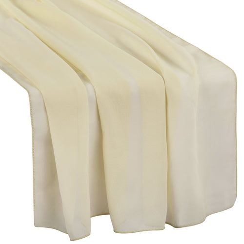 Chiffon Table Runner with Lightweight Sheer Fabric