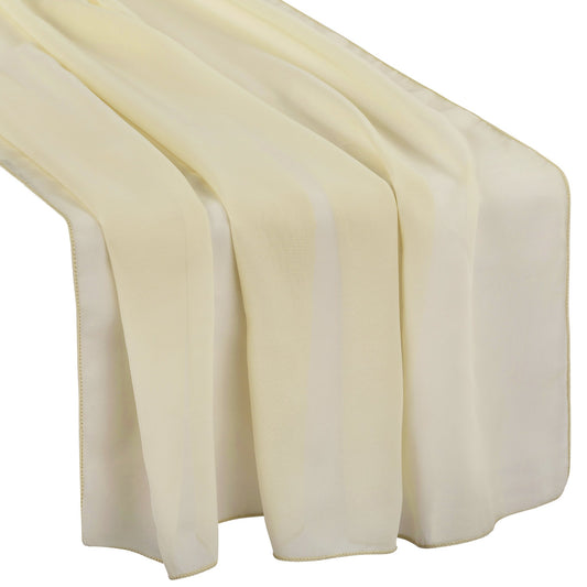 Chiffon Table Runner with Lightweight Sheer Fabric
