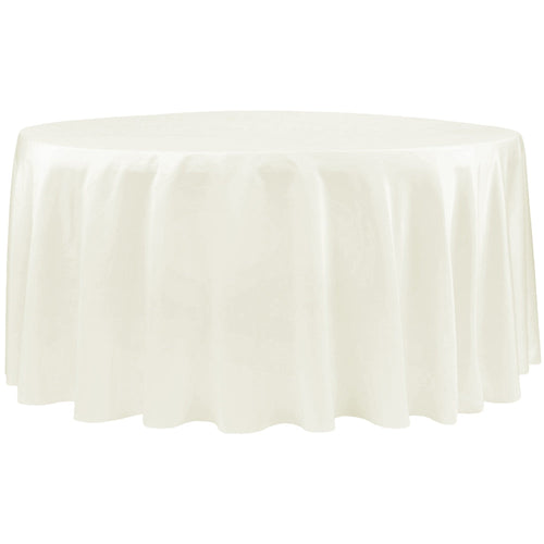 Lamour Satin Round Tablecloth with Seamless Finish
