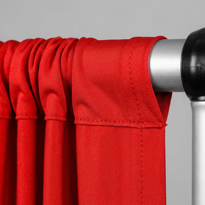 Stretch Drape Curtain with Four Way Stretch Fabric and Rod Pockets