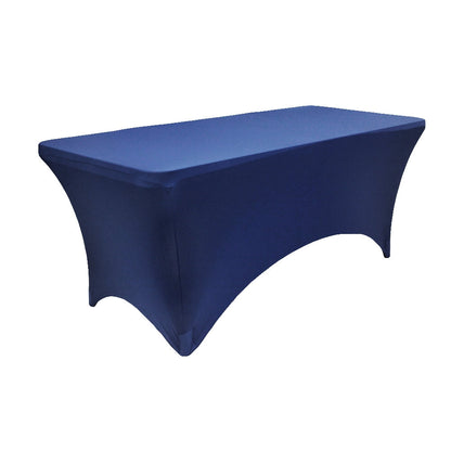 Rectangular Spandex Table Cover with Stretch Fit for 6 Ft Tables