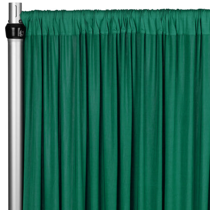 Stretch Drape Curtain with Four Way Stretch Fabric and Rod Pockets