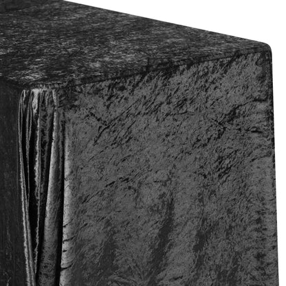 Rectangular Velvet Tablecloth with Full Floor Length Drop