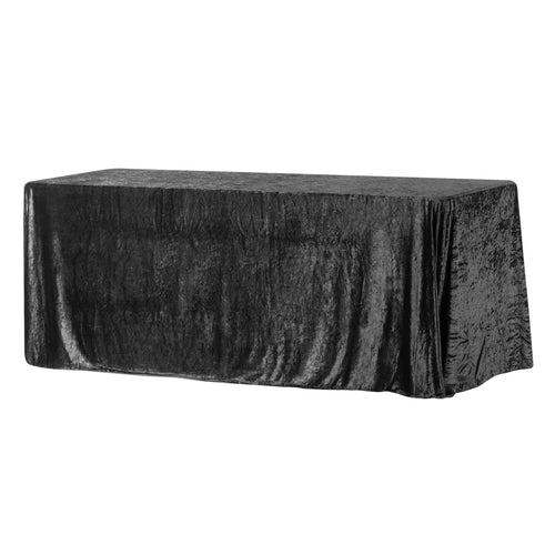 Rectangular Velvet Tablecloth with Full Floor Length Drop