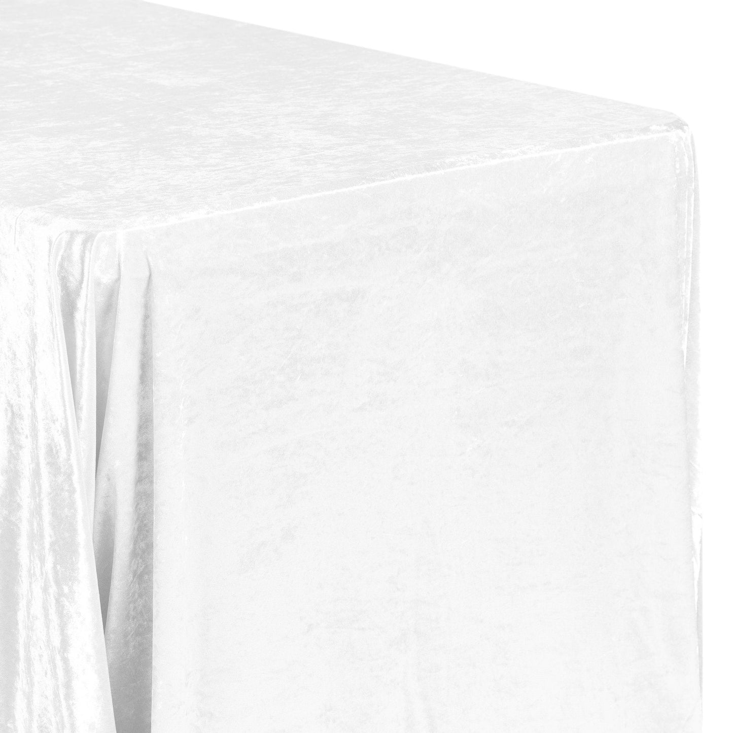 Velvet Rectangular Tablecloth with Seamless Design Floor Length Drop