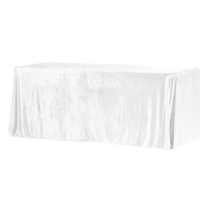 Velvet Rectangular Tablecloth with Seamless Design Floor Length Drop