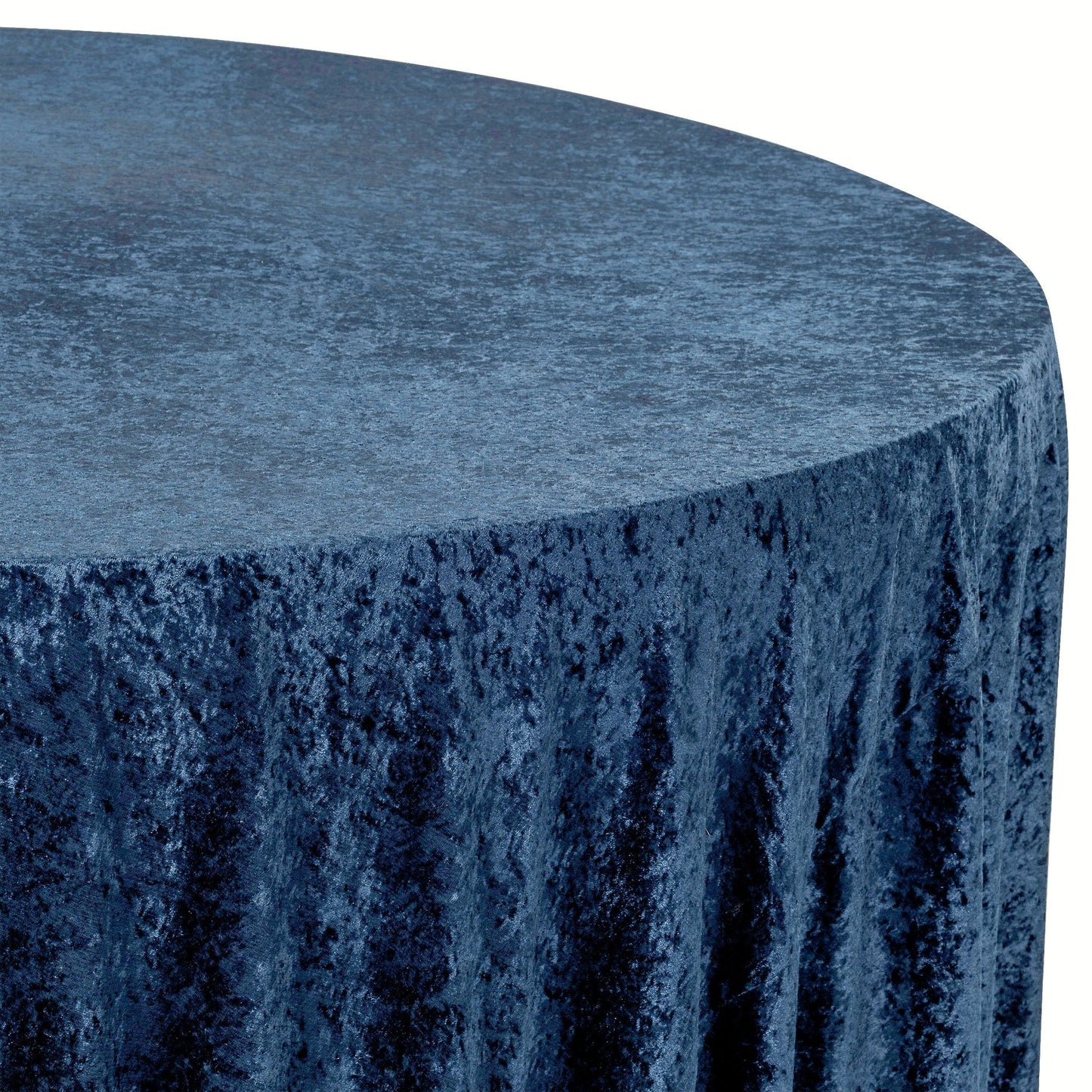 Velvet Round Tablecloth with Soft Texture and Seam Design
