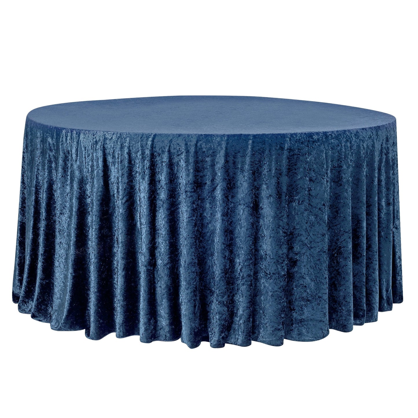 Velvet Round Tablecloth with Soft Texture and Seam Design