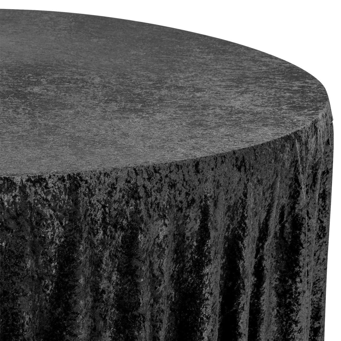 Velvet Round Tablecloth with Soft Texture and Seam Design