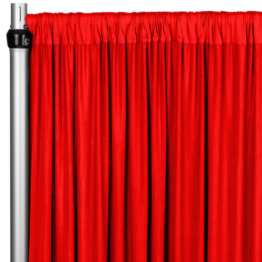 Stretch Drape Curtain with Four Way Stretch Fabric and Rod Pockets