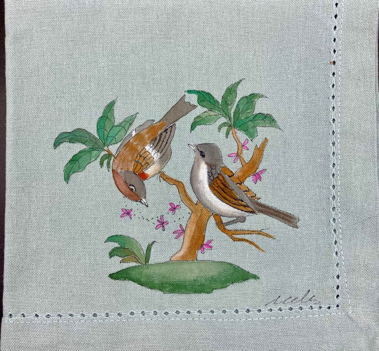 Hand Painted Napkins - Set of Four