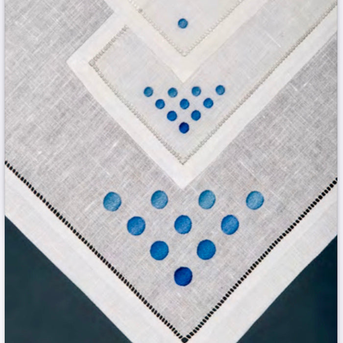 Embroidered "Poi" Linen Napkin - Set of six