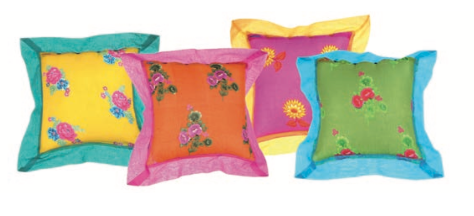 Organza Printed Pillow Covers