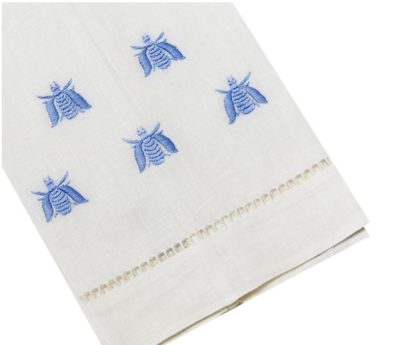 Embroidered Bee Hand Towels
