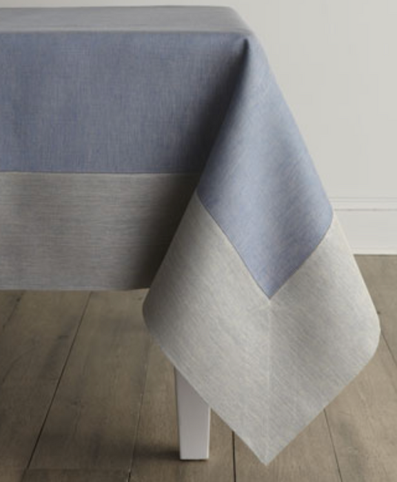Reverse Hemstitch Linen Tablecloth