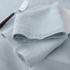 100% French Linen Napkins Set of 4 (20'' x 20'') - Blue