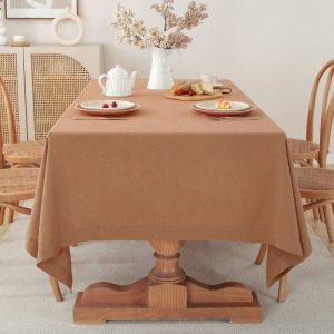 Square Linen Tablecloth Made from Pure Linen Fabric