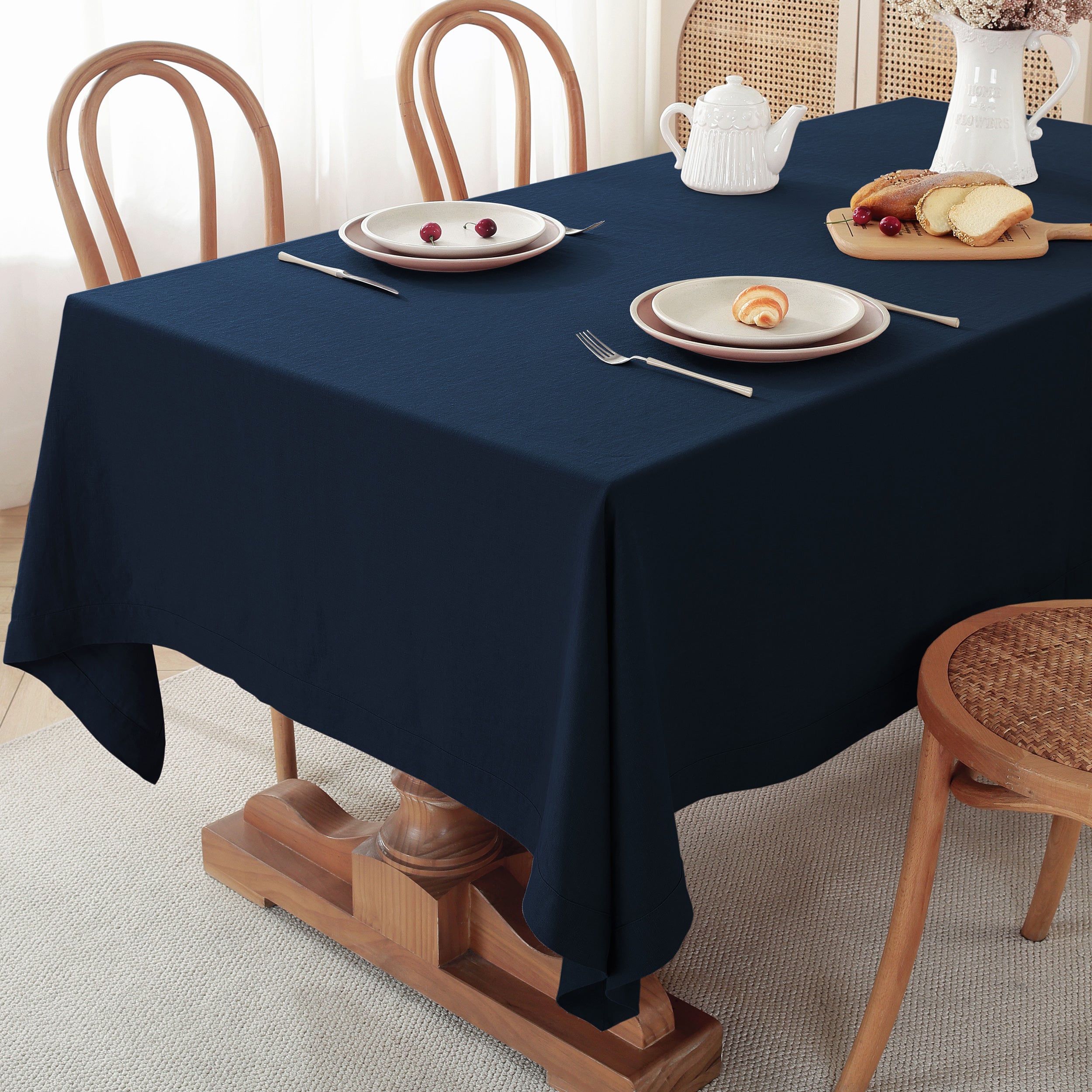Square Linen Tablecloth Made from Pure Linen Fabric - Image 9