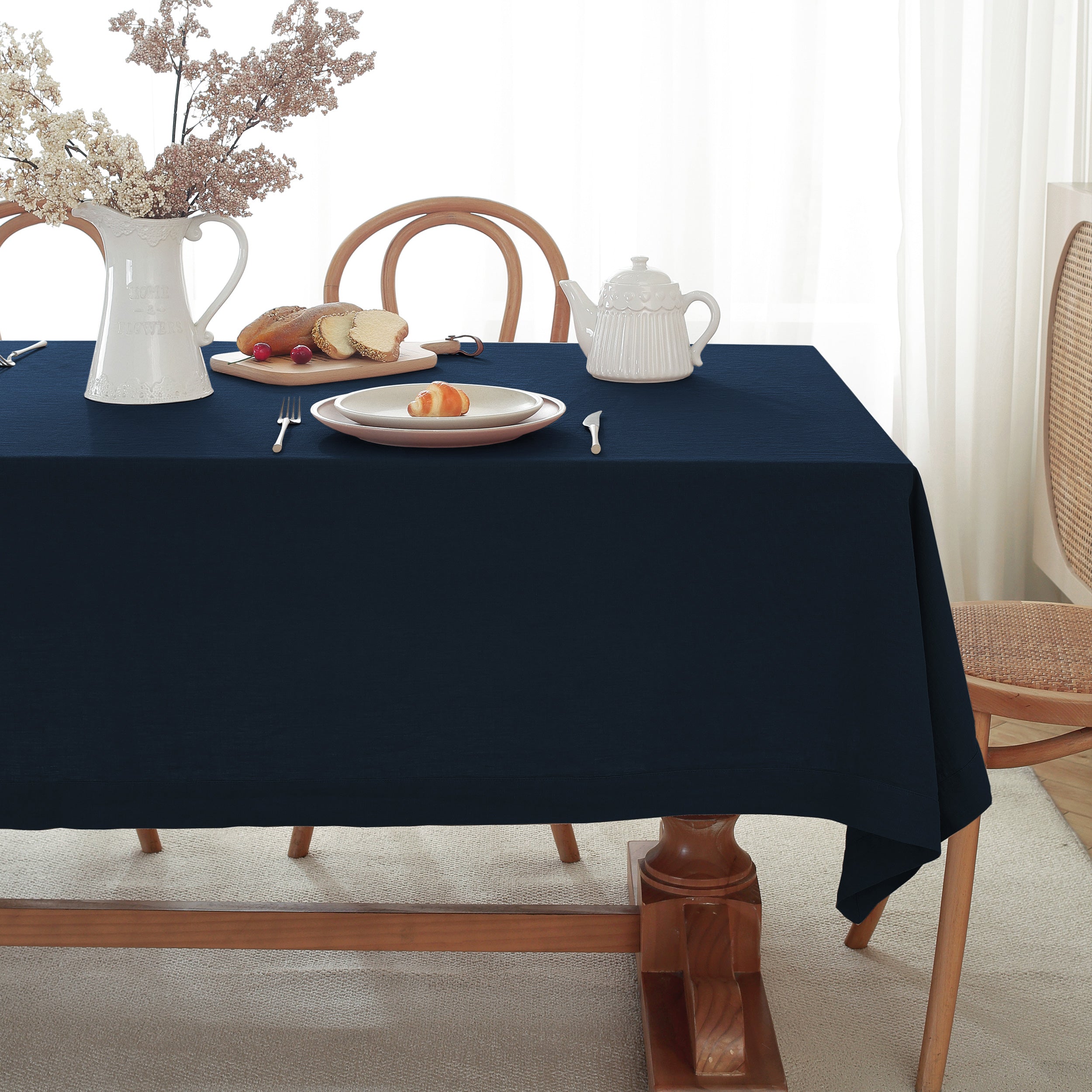 Square Linen Tablecloth Made from Pure Linen Fabric - Image 10