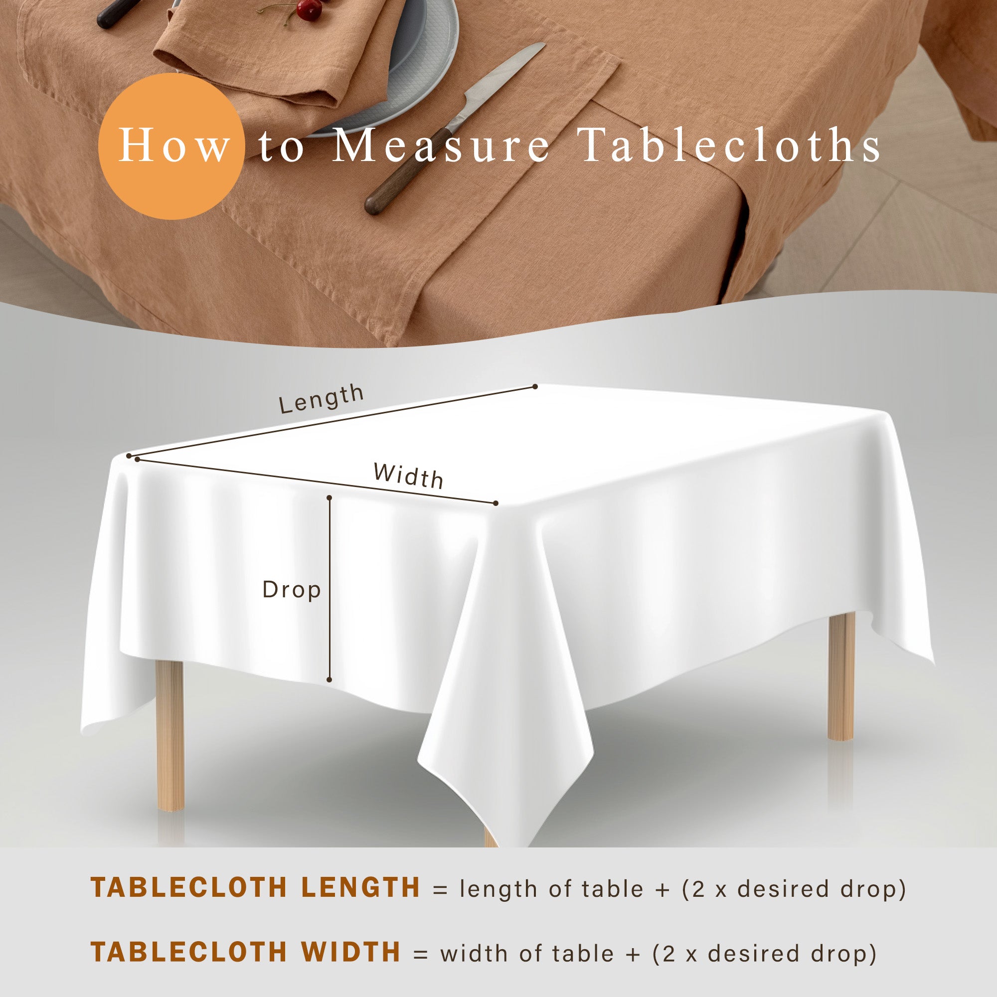 Square Linen Tablecloth Made from Pure Linen Fabric - Image 6