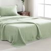 100% Pure French Linen Flat Sheet - Sage Flat Sheet Only