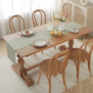 Alternative view of Linen Table Runner Made from Pure Fabric for Dining Tables