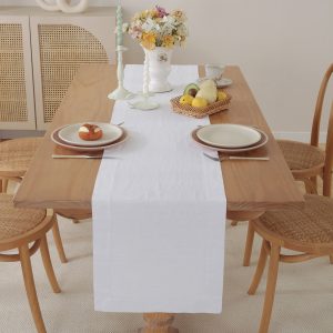 Linen Table Runner Made from Pure Fabric for Dining Tables